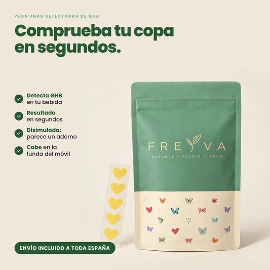 Freyva Heart · Pegatinas detectoras de GHB para tu copa